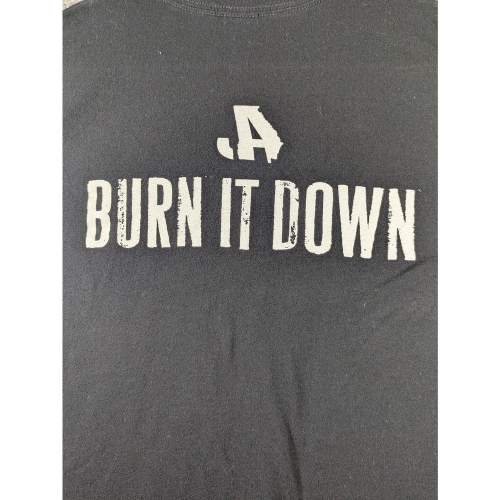 Jason Aldean's Nashville‎ Burn It Down Black T-Shirt 100% Cotton Men's XL - Picture 4 of 8